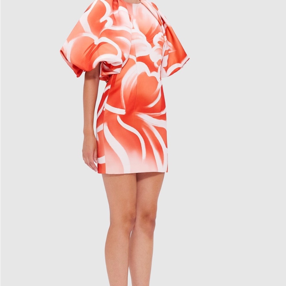 LEO LIN
Vibrant Orange Floral Long Sleeve Dress